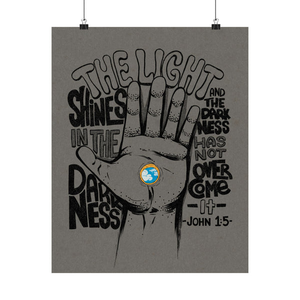 The Light Shines in the Darkness Print