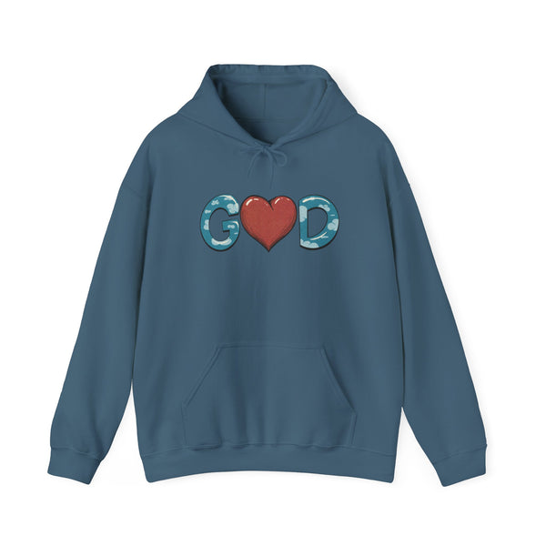 The Center of God is Love Hooded Sweatshirt