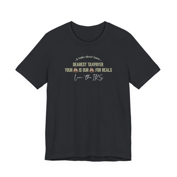 A Haiku About Taxes T-shirt