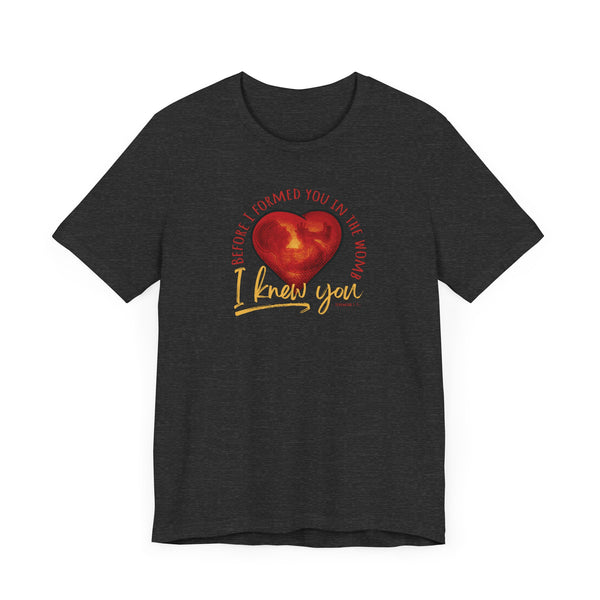 Before You Were Formed In The Womb I Knew You T-shirt