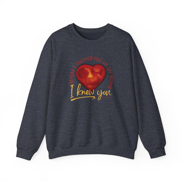 Before You Were Formed In The Womb I Knew You Sweatshirt