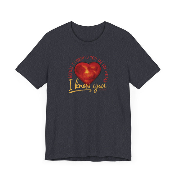 Before You Were Formed In The Womb I Knew You T-shirt